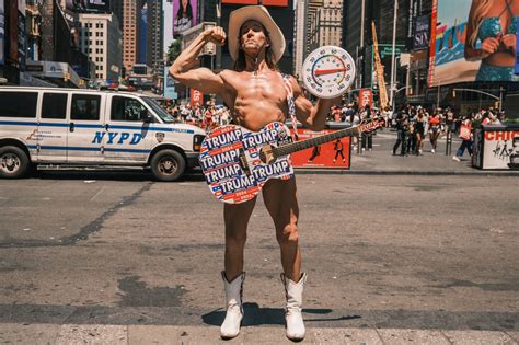 How the Naked Cowboy survives a freezing day in Times Square